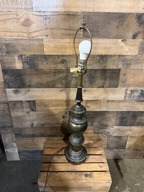 Heavy Brass Table Lamp - Classical Baluster Urn Style - Traditional Desk Light